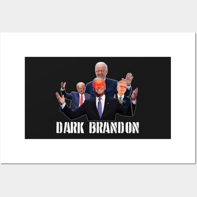 Dark Brandon Funny Meme Saving America Wall Art by patelmillie51